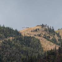 Skigebiet Bald Mountain in Sun Valley, September 2024