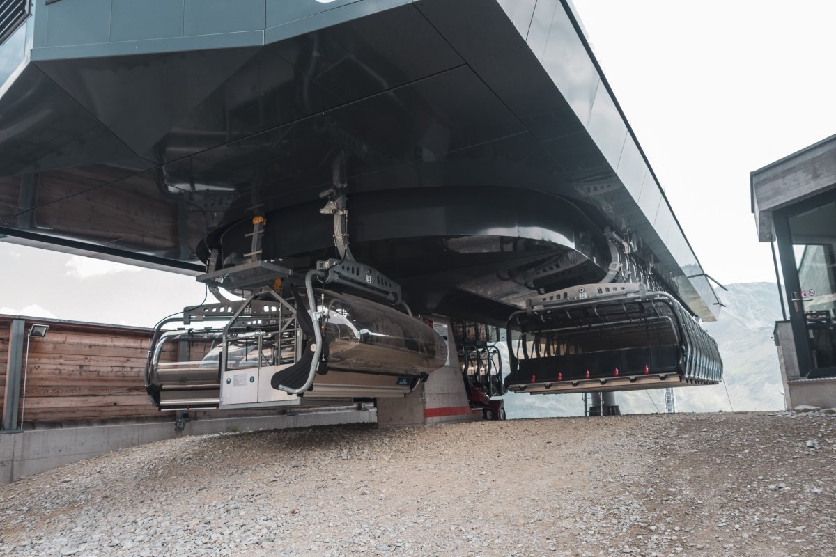 Bergstation der Sesselbahn Unter Stafel-Gütsch, Juli 2020