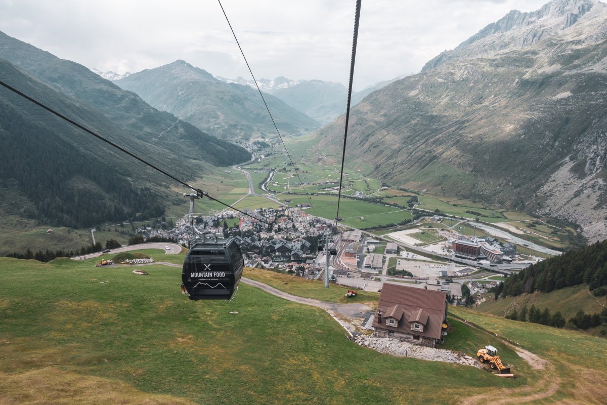 Kabinenbahn Andermatt-Nätschen, Juli 2020