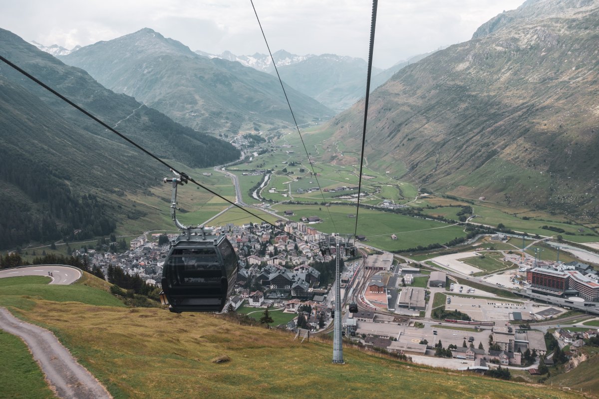 Kabinenbahn Andermatt-Nätschen, Juli 2020