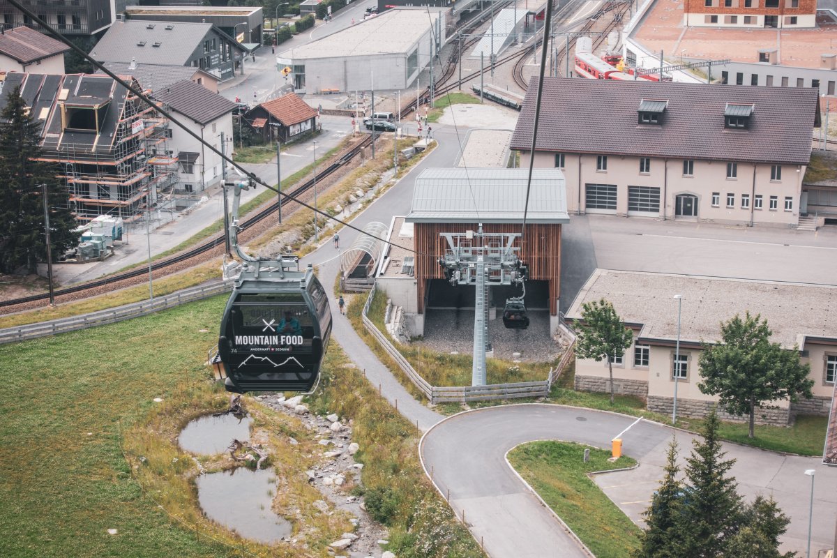 Kabinenbahn Andermatt-Nätschen, Juli 2020