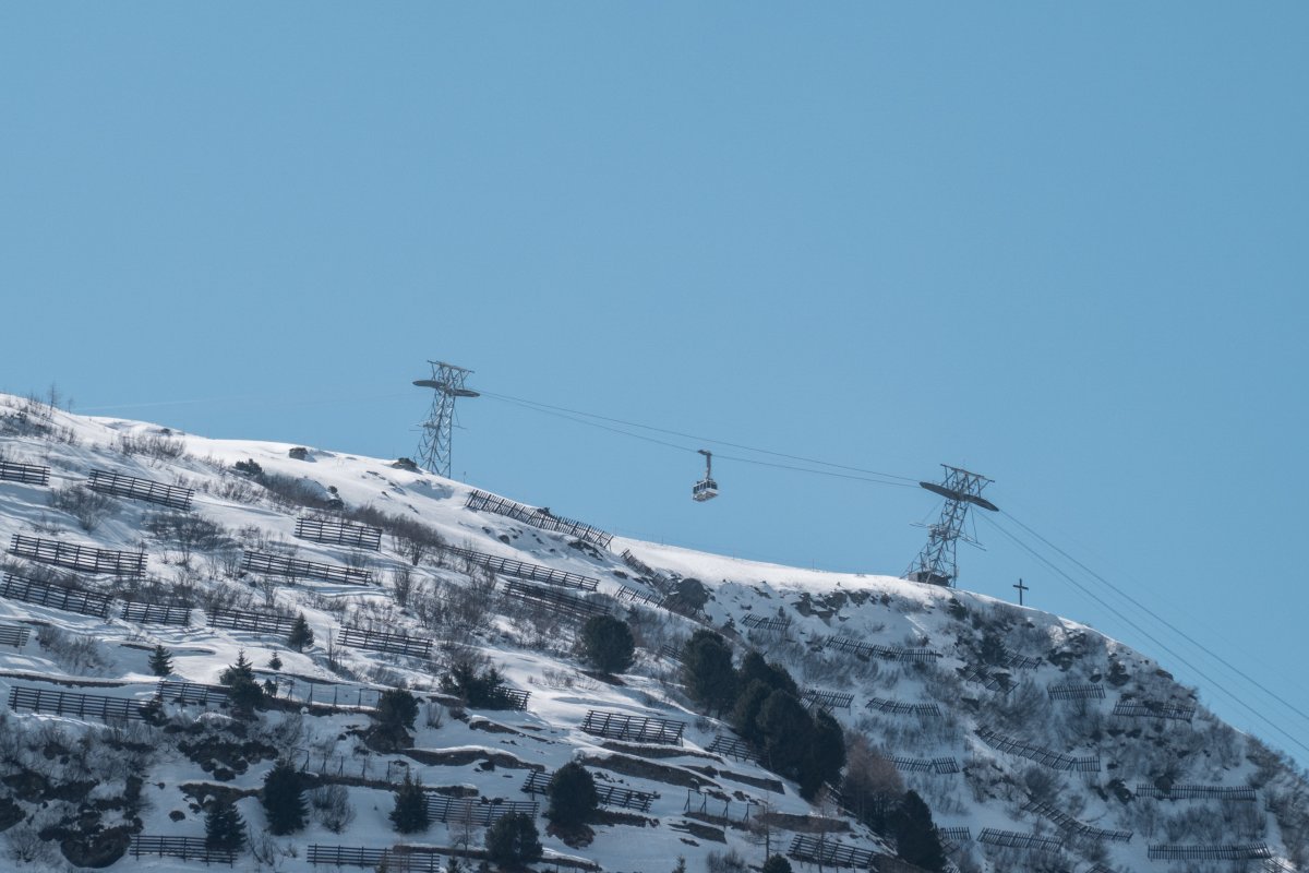 Luftseilbahn Andermatt-Gurschen, März 2022