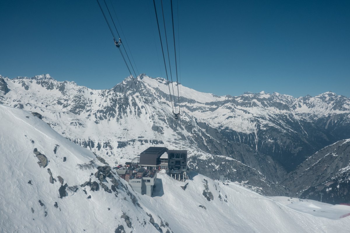 Luftseilbahn Gurschen-Gemsstock, März 2022