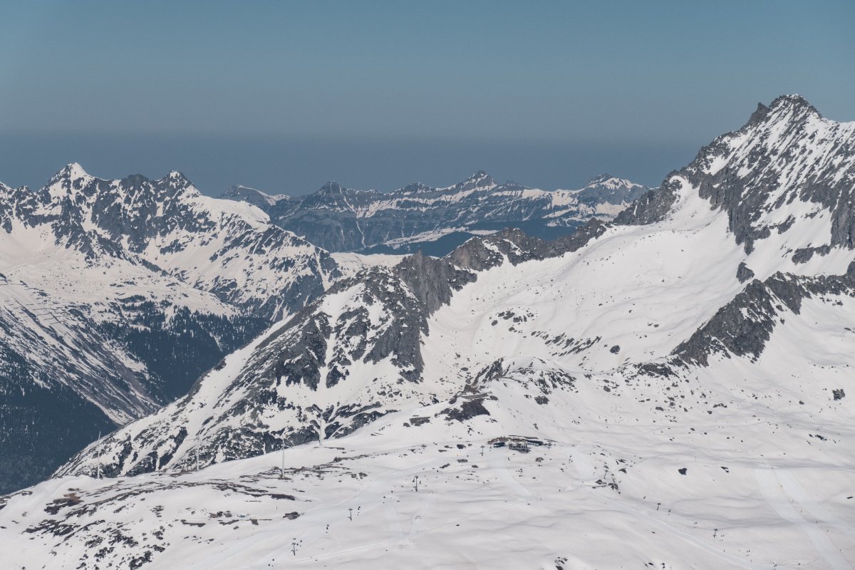 Skigebiet am Nätschen oberhalb von Andermatt