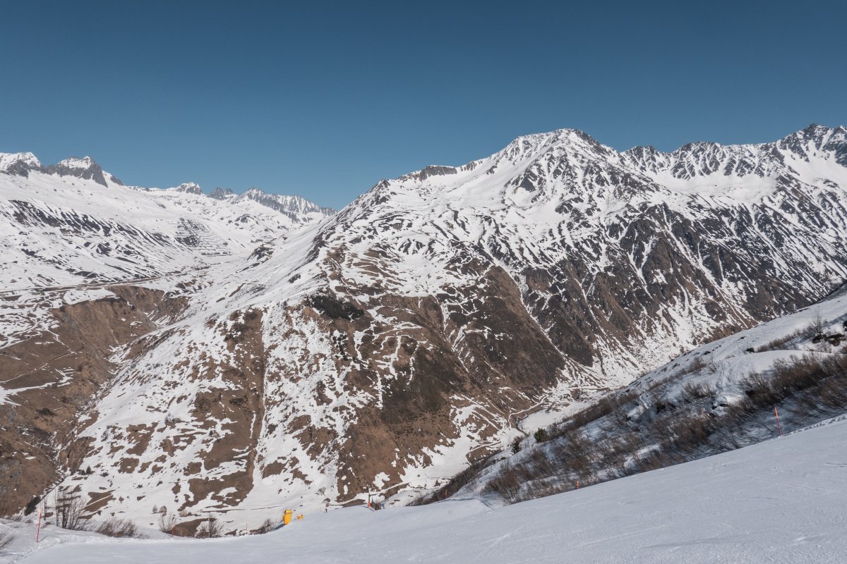 Talabfahrt vom Gemsstock nach Andermatt