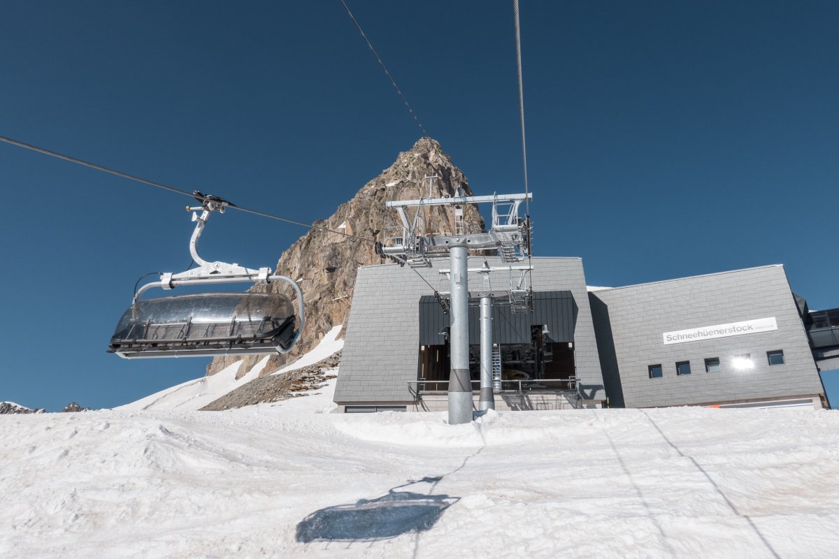 Sesselbahn Vordere Felli-Schneehüenerstock, März 2022