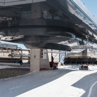 Bergstation der Sesselbahn Unter Stafel-Gütsch, März 2022
