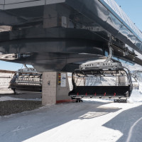 Bergstation der Sesselbahn Unter Stafel-Gütsch, März 2022