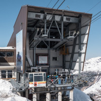 Talstation der Luftseilbahn Gurschen-Gemsstock, März 2022