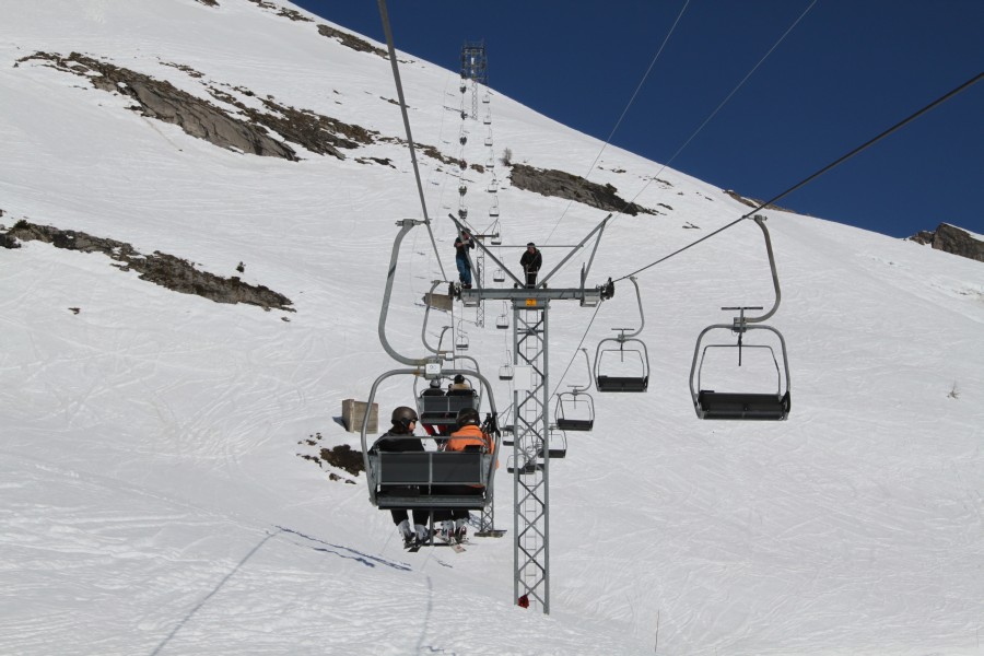 Sesselbahn Duez-Le Bâté, März 2012