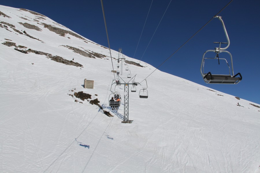 Sesselbahn Duez-Le Bâté, März 2012