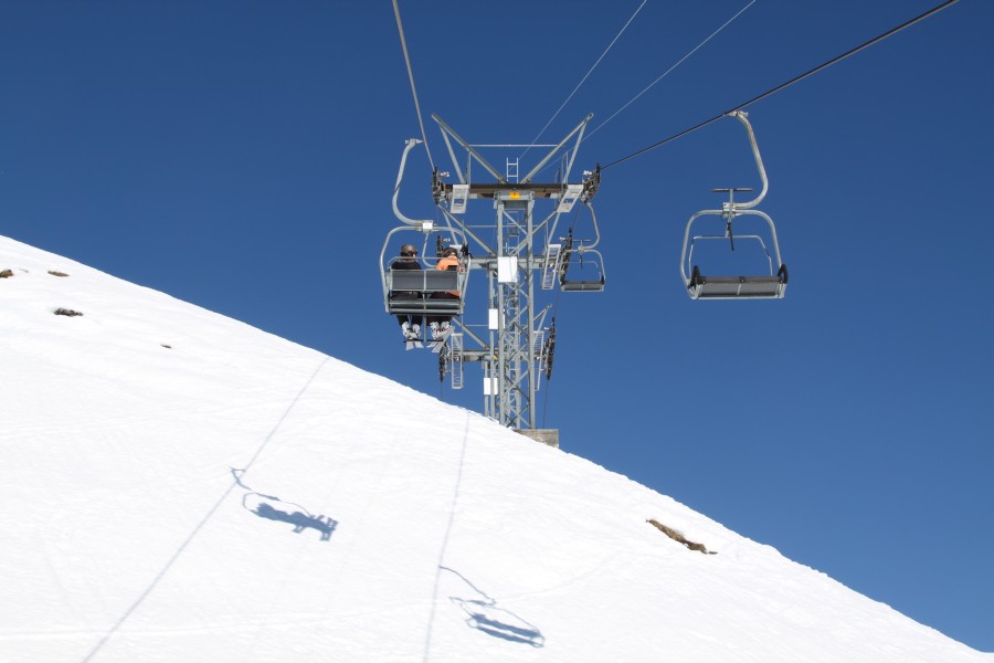 Sesselbahn Duez-Le Bâté, März 2012