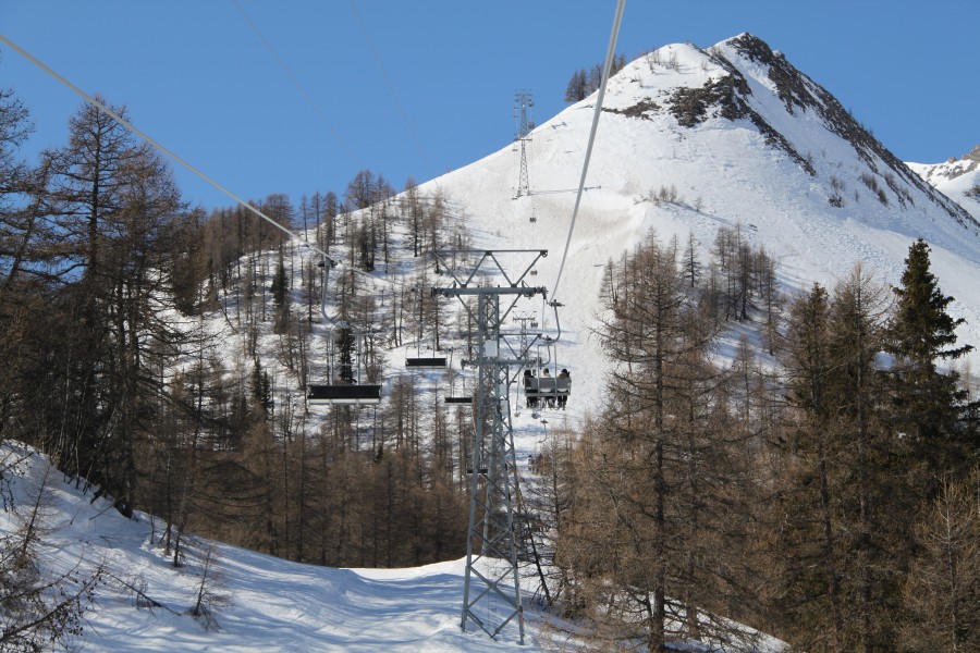 Sesselbahn Les Rousses-Combe de Serin-Le Bâté, März 2012