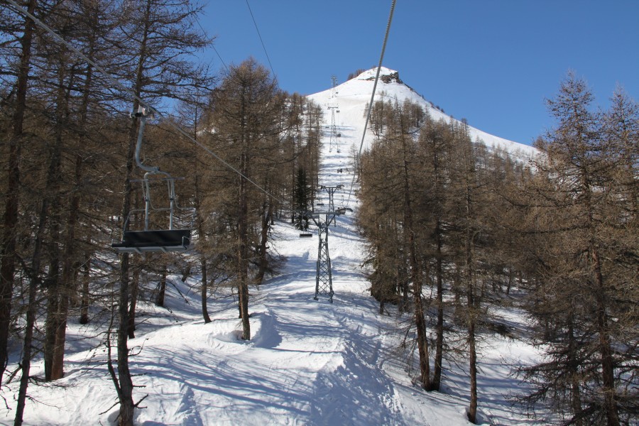 Sesselbahn Les Rousses-Combe de Serin-Le Bâté, März 2012