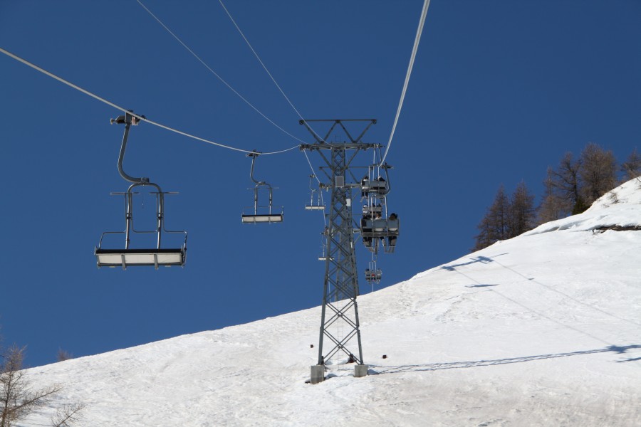 Sesselbahn Les Rousses-Combe de Serin-Le Bâté, März 2012