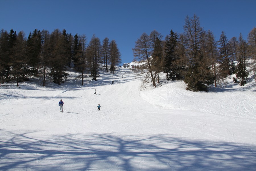 Abfahrt nach Les Rousses, März 2012