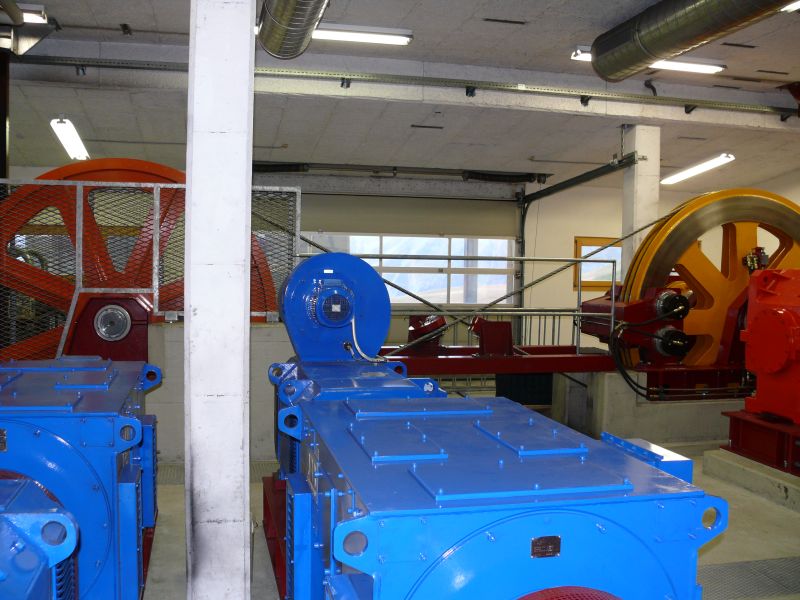 Antrieb der Luftseilbahn Arosa-Mittlere Hütte, Oktober 2007