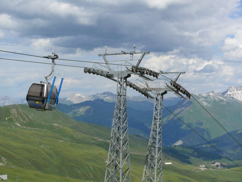 Kabinenbahn Innerarosa-Hörnli, Juli 2009