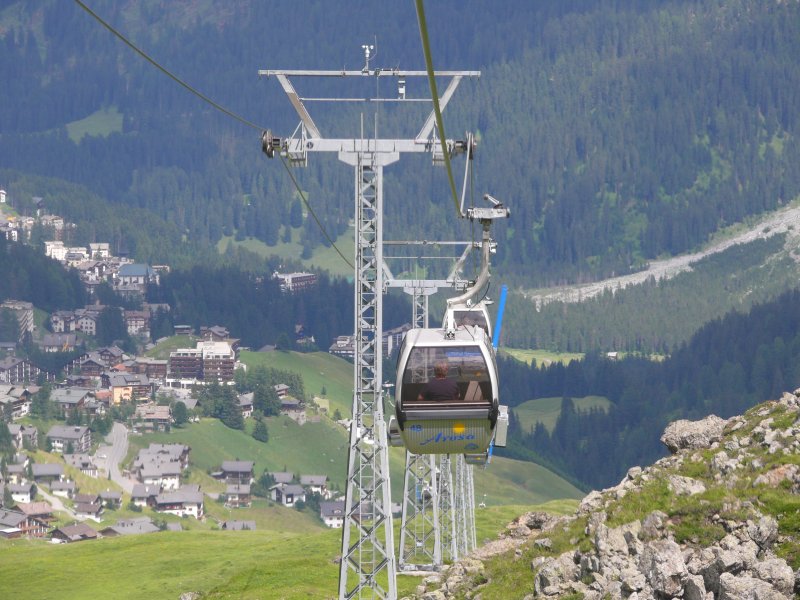 Kabinenbahn Innerarosa-Hörnli, Juli 2009
