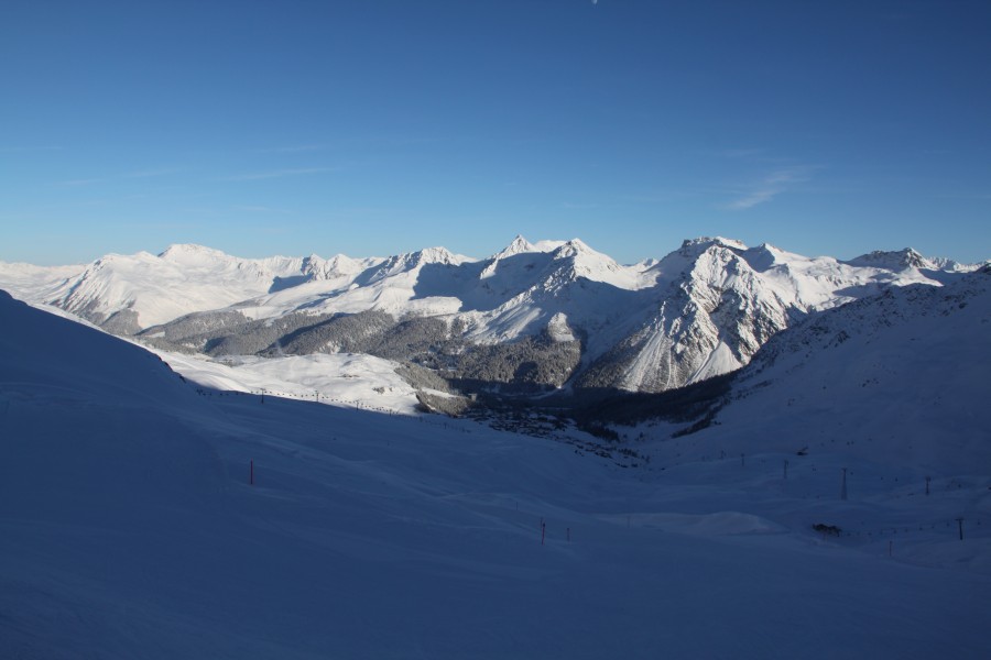 Blick vom Hörnli nach Arosa, Dezember 2010