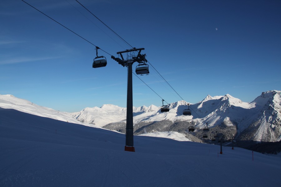 Stütze der Sesselbahn Plattenhorn, Dezember 2010