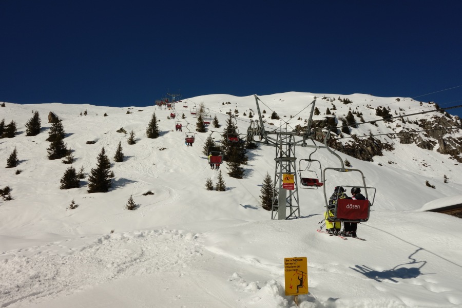 Sesselbahn Brüggerhorn, März 2014