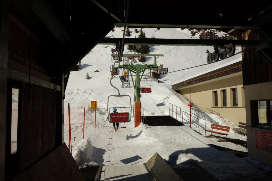 Sesselbahn Brüggerhorn, März 2014
