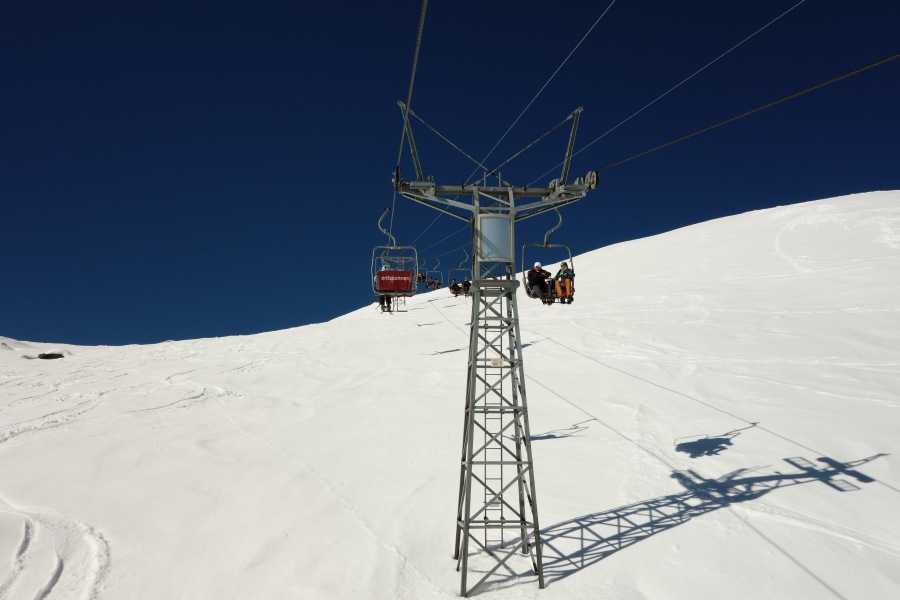 Sesselbahn Brüggerhorn, März 2014