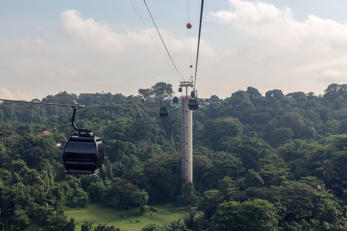 Kabinenbahn Mount Faber-Sentosa Island, Mai 2016