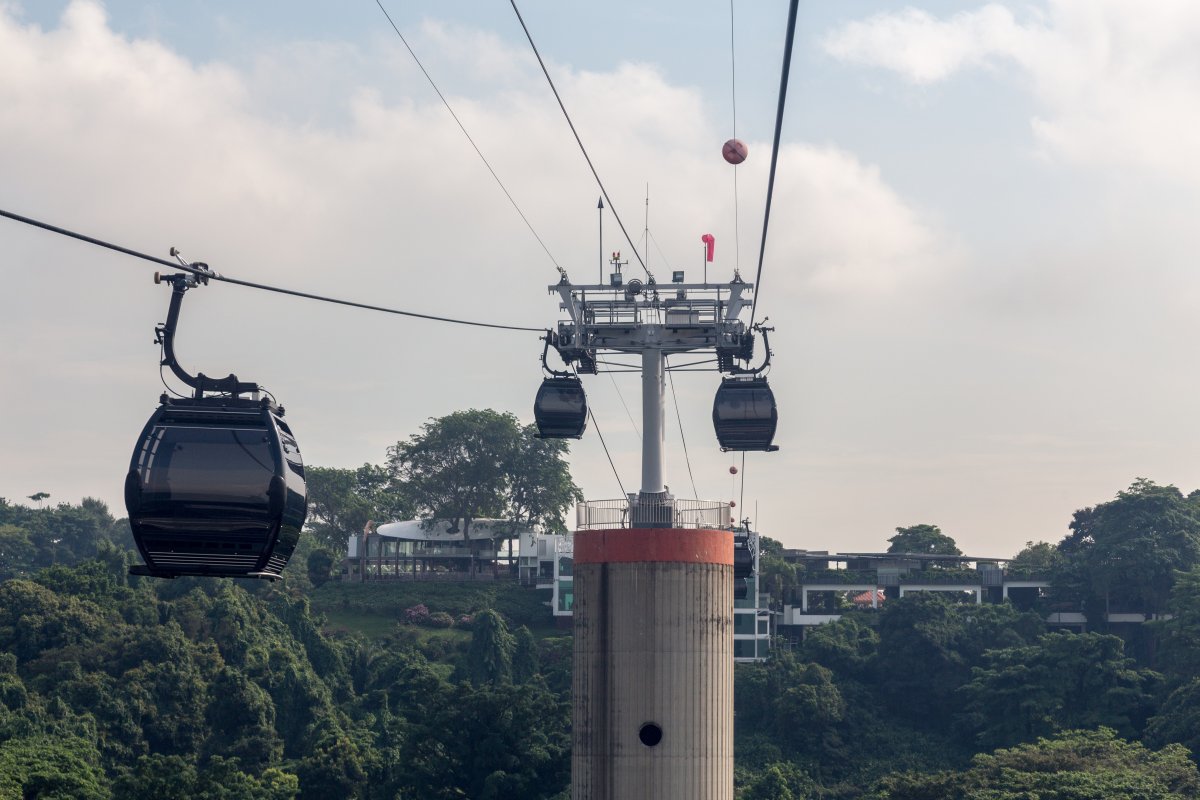 Kabinenbahn Mount Faber-Sentosa Island, Mai 2016