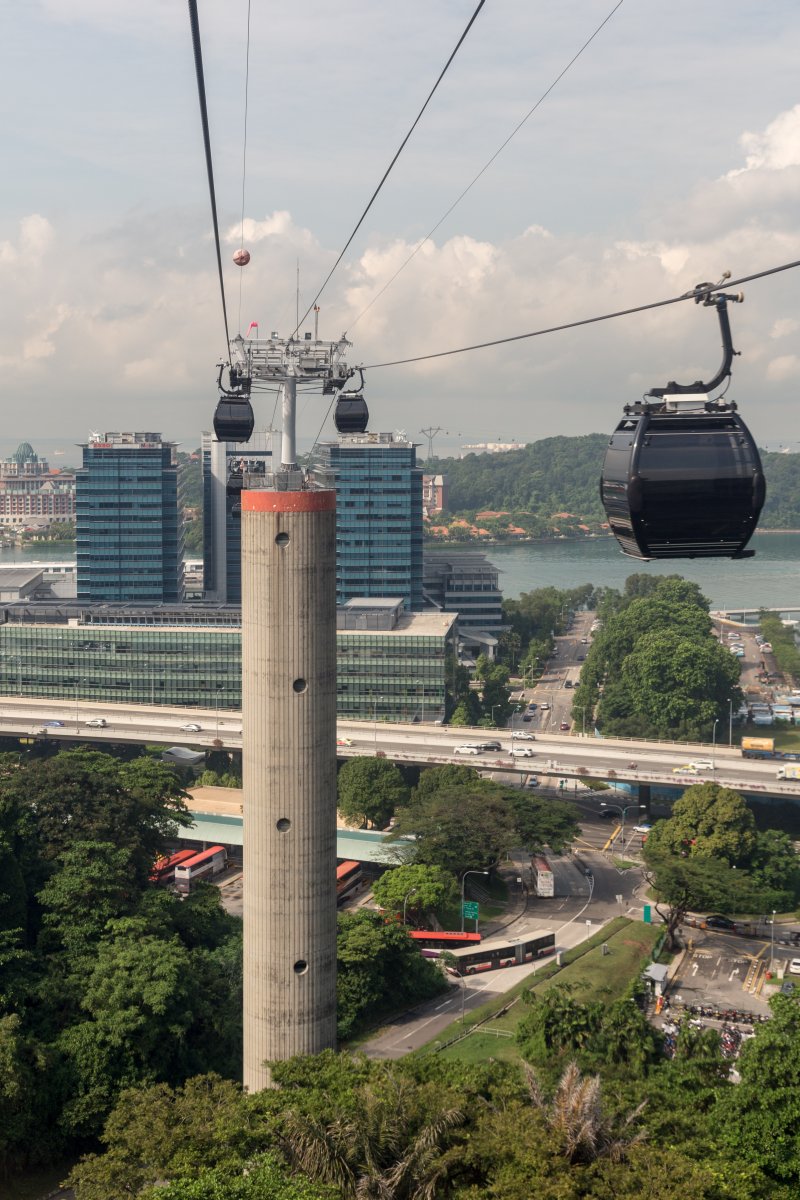 Kabinenbahn Mount Faber-Sentosa Island, Mai 2016