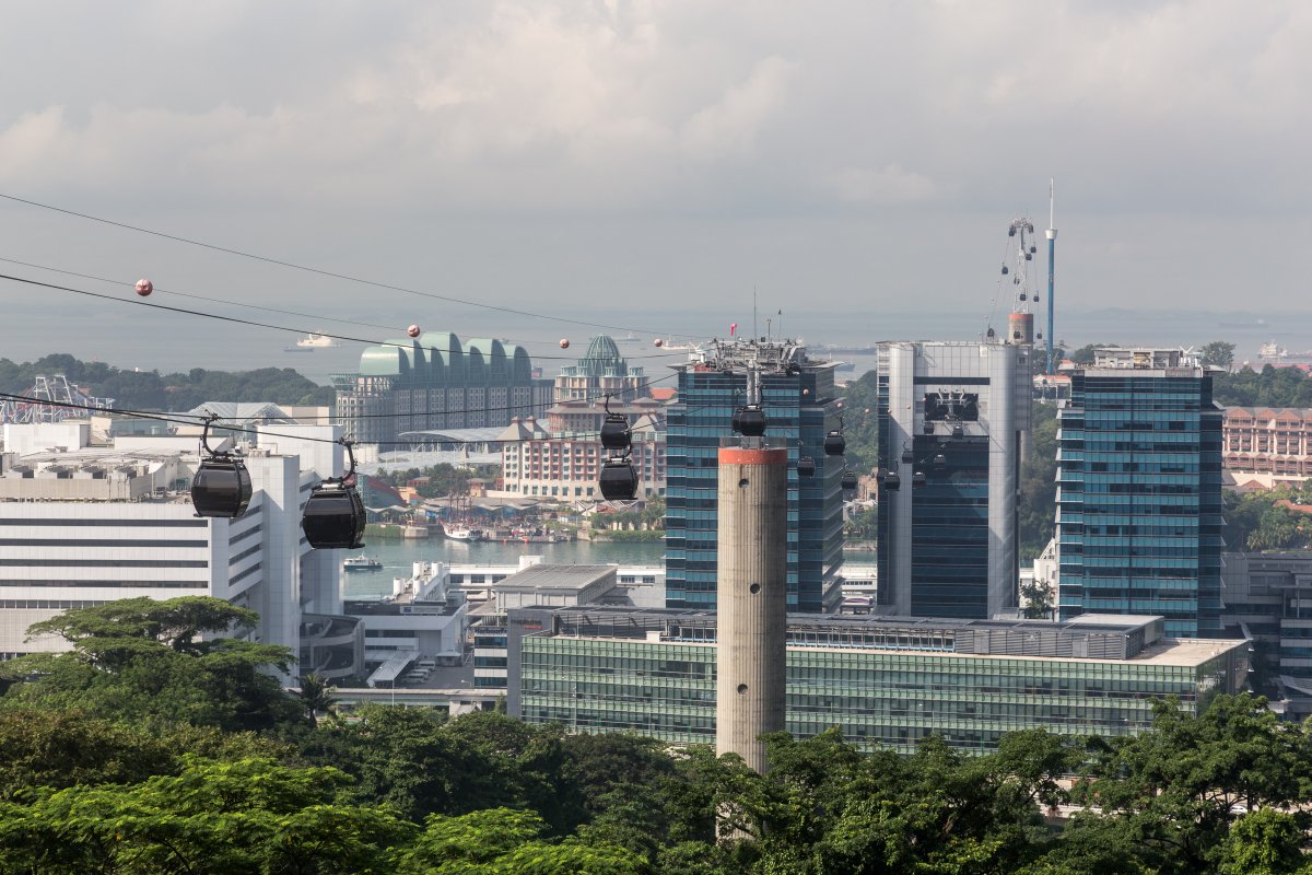 Kabinenbahn Mount Faber-Sentosa Island, Mai 2016