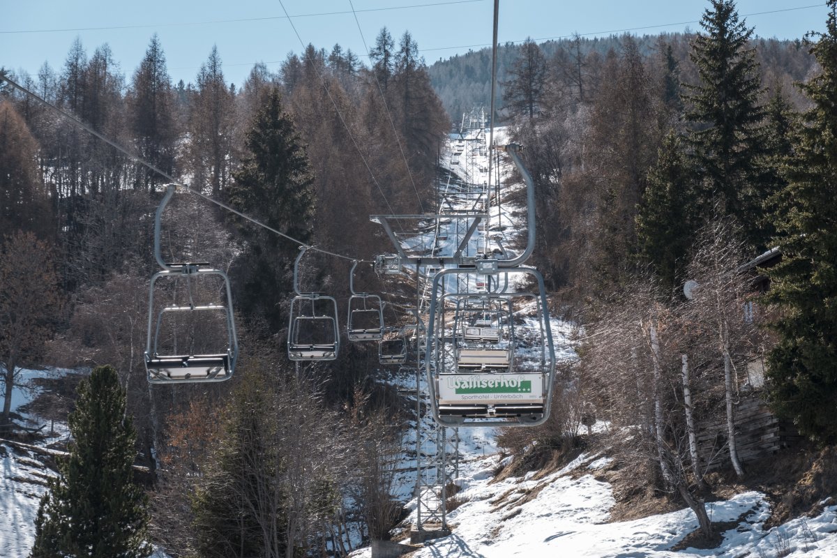 Sesselbahn Unterbäch-Brandalp, März 2022