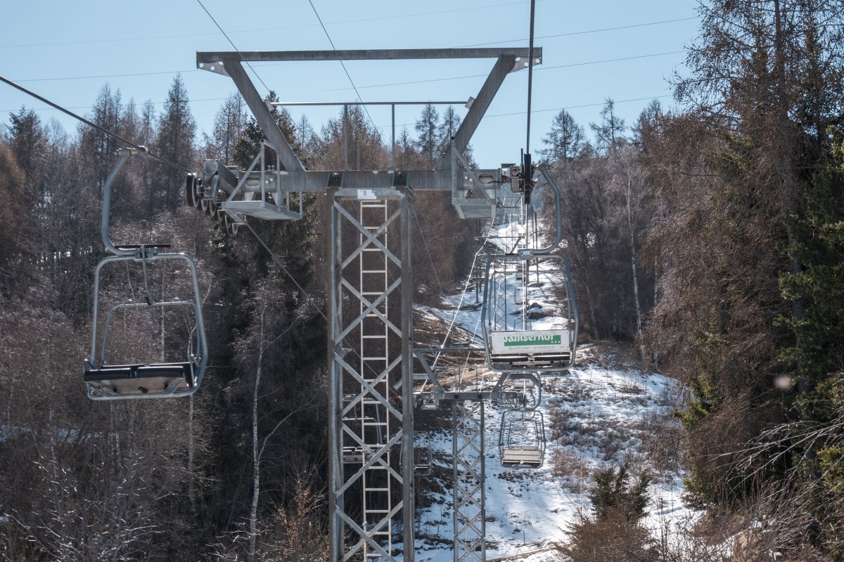 Sesselbahn Unterbäch-Brandalp, März 2022