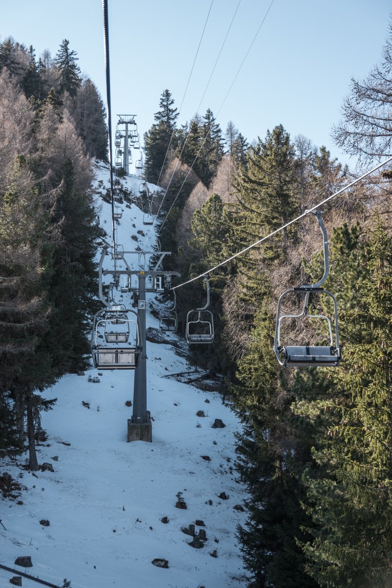 Sesselbahn Brandalp-Breitensteg, März 2022