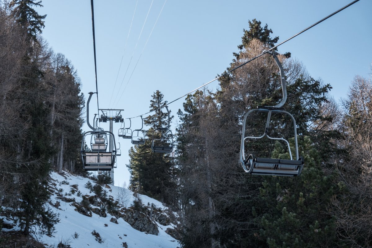 Sesselbahn Brandalp-Breitensteg, März 2022