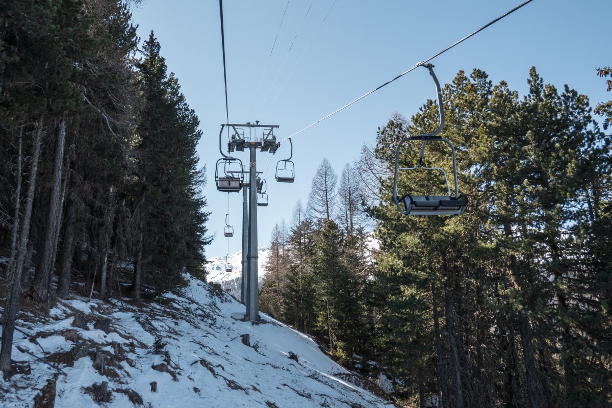 Sesselbahn Brandalp-Breitensteg, März 2022