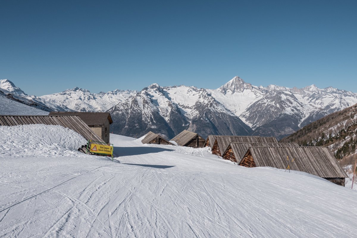 Skifahren im Oberwallis in der Region Visp