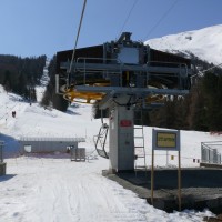 Bergstation Sesselbahn Chaltebode, April 2009