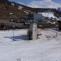 Talstation Schlepplift Moosalp, April 2009