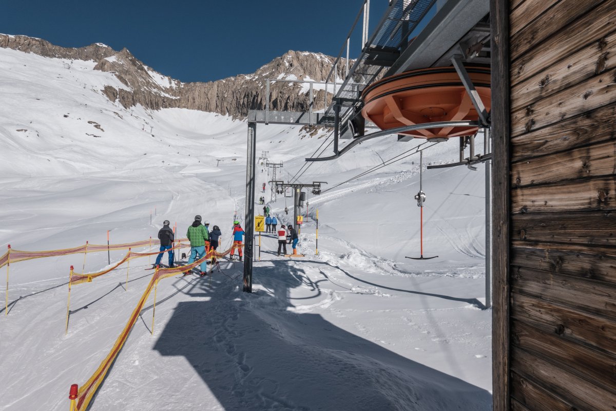Talstation des Schlepplifts Hohstock, März 2022