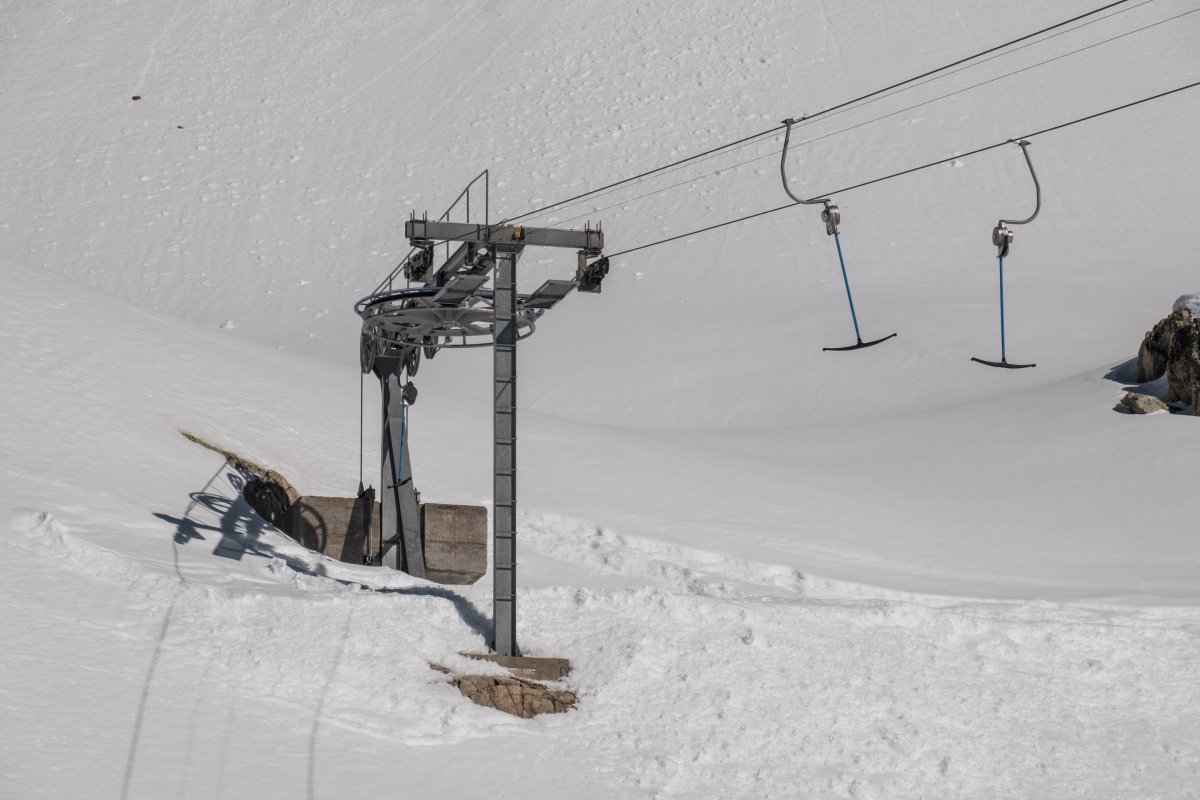 Bergstation des Schlepplifts Sparrhorngrat, März 2022