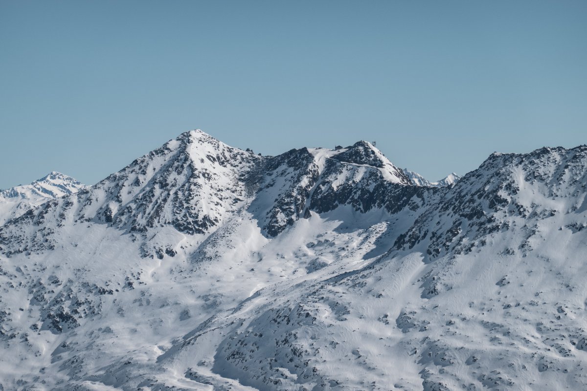 Blick von der Belalp zum Eggishorn, März 2022