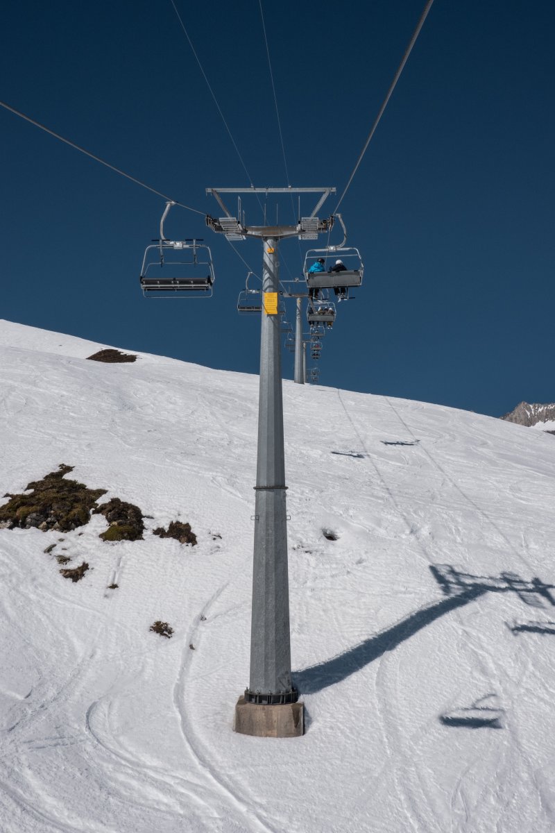 Sesselbahn Bruchegg-Schönbiel, März 2022