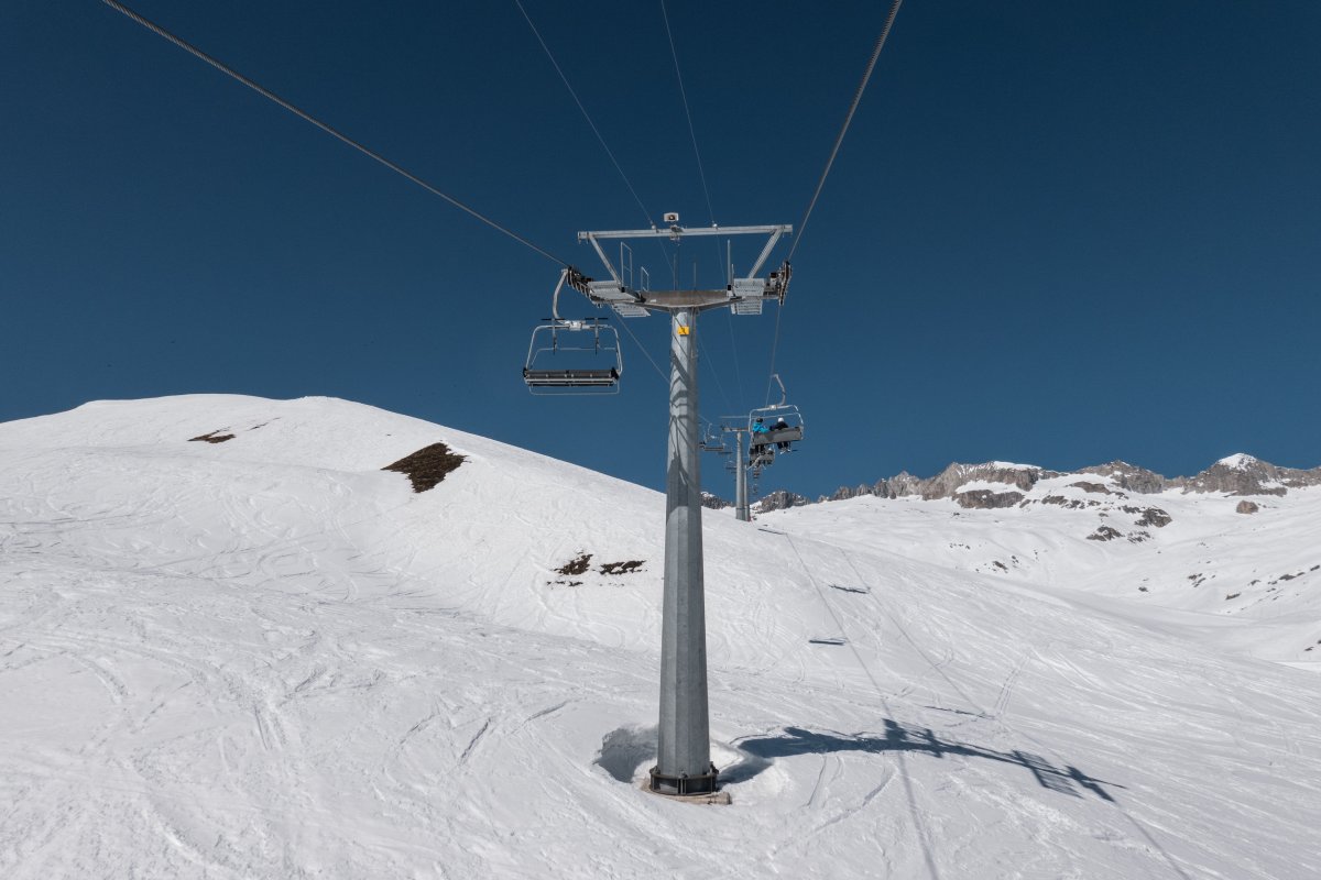 Sesselbahn Bruchegg-Schönbiel, März 2022