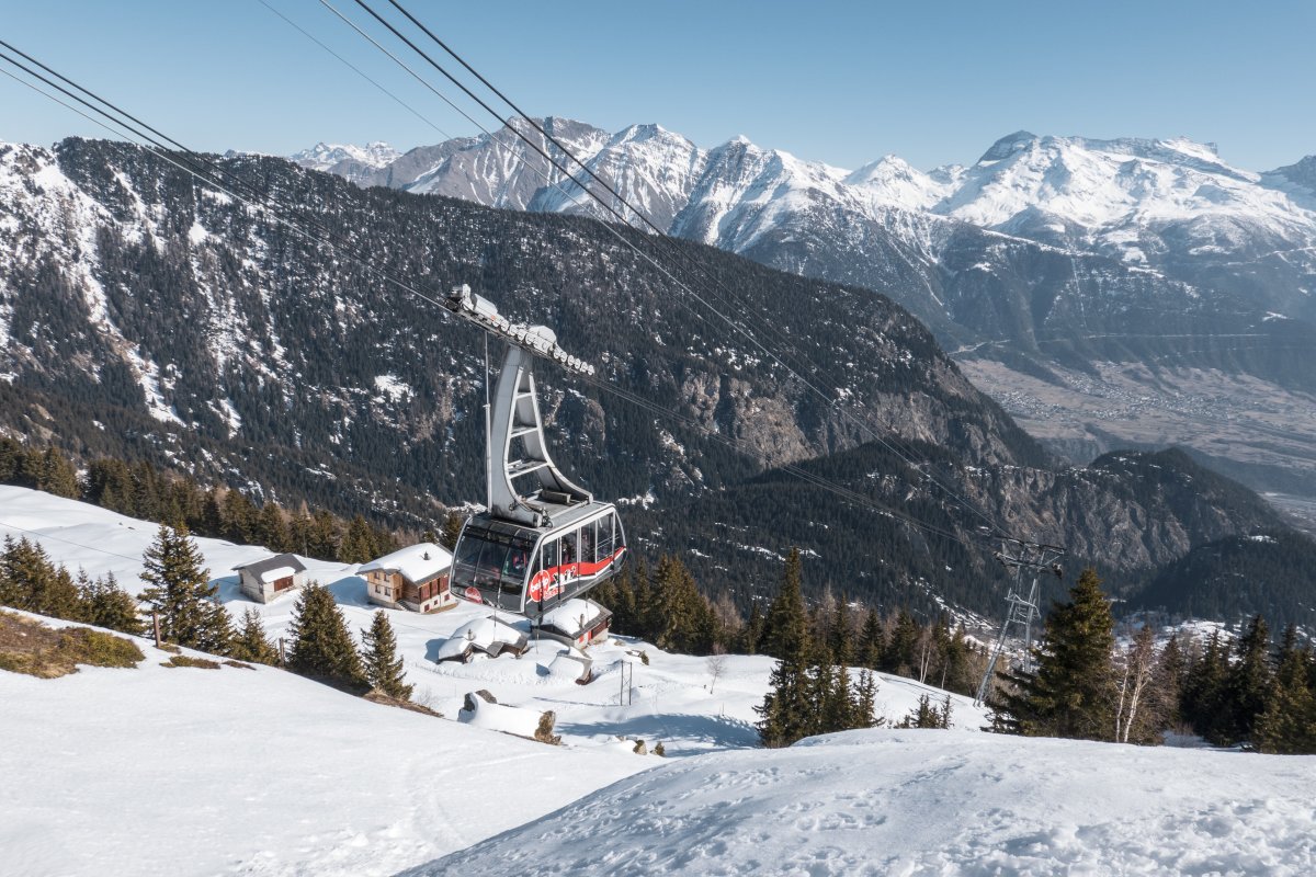 Luftseilbahn Blatten-Belalp, März 2022