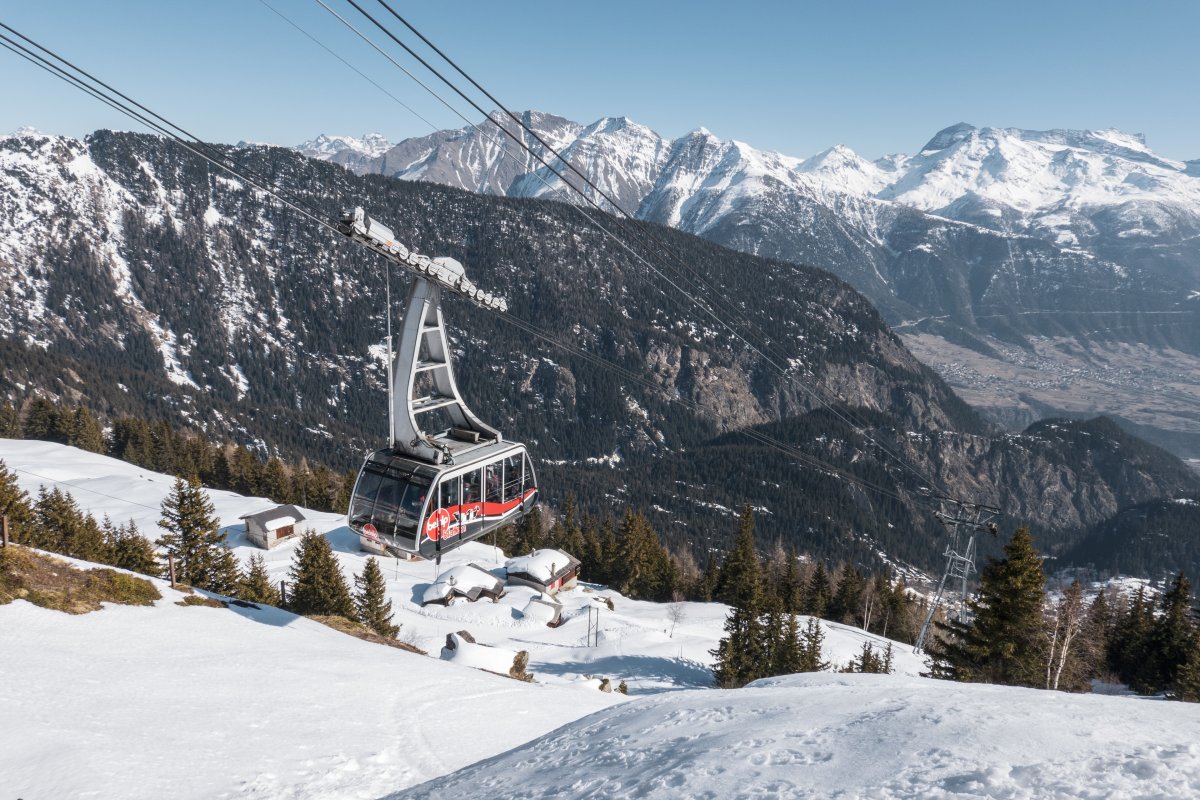 Luftseilbahn Blatten-Belalp, März 2022