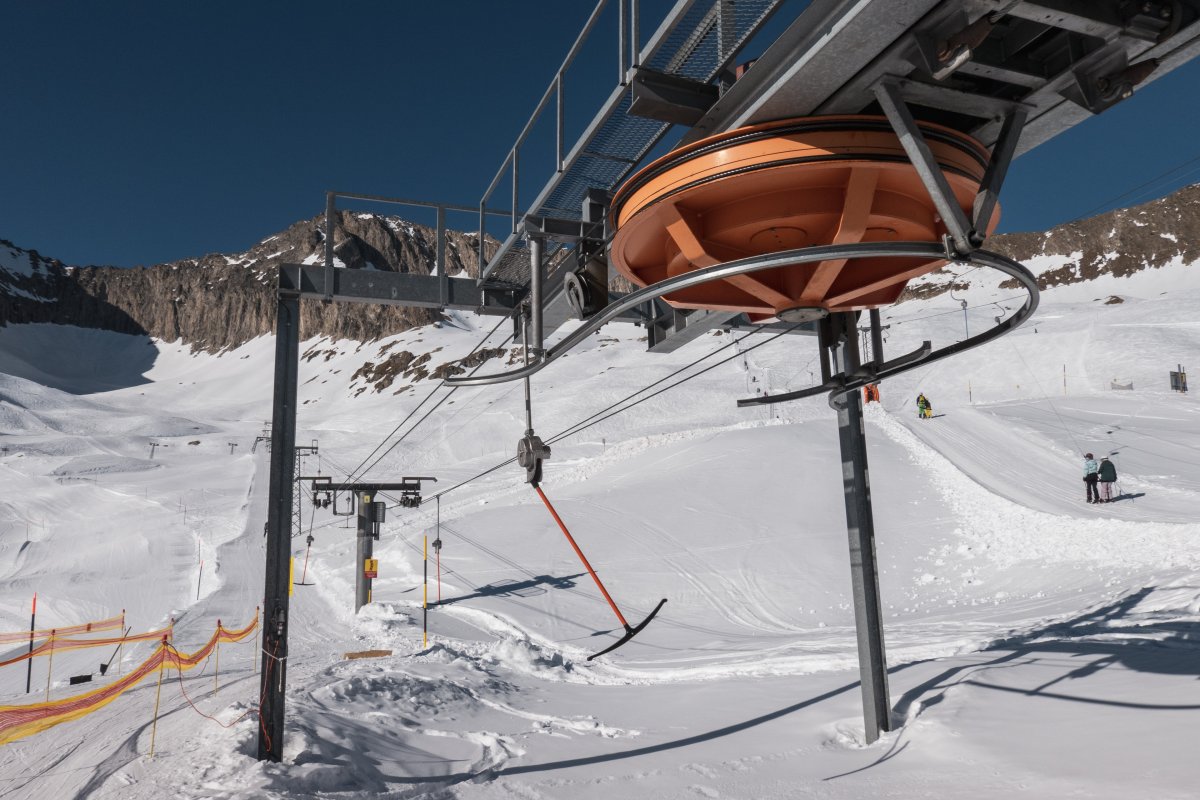 Talstation des Schlepplifts Hohstock, März 2022