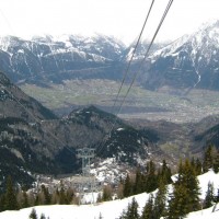 Bergstation der Luftseilbahn Blatten-Belalp, April 2006