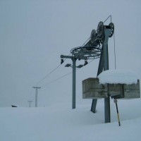 Bergstation des Schlepplifts Schönbiel 2, April 2006